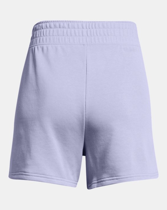 Women's UA Rival Terry Shorts in Purple image number 5